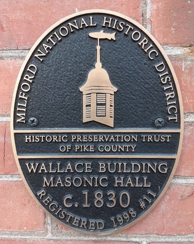 Wallace Building / Masonic Hall Marker image. Click for full size.