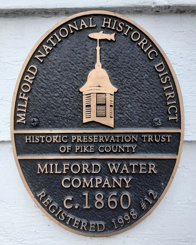 Milford Water Company Marker image. Click for full size.