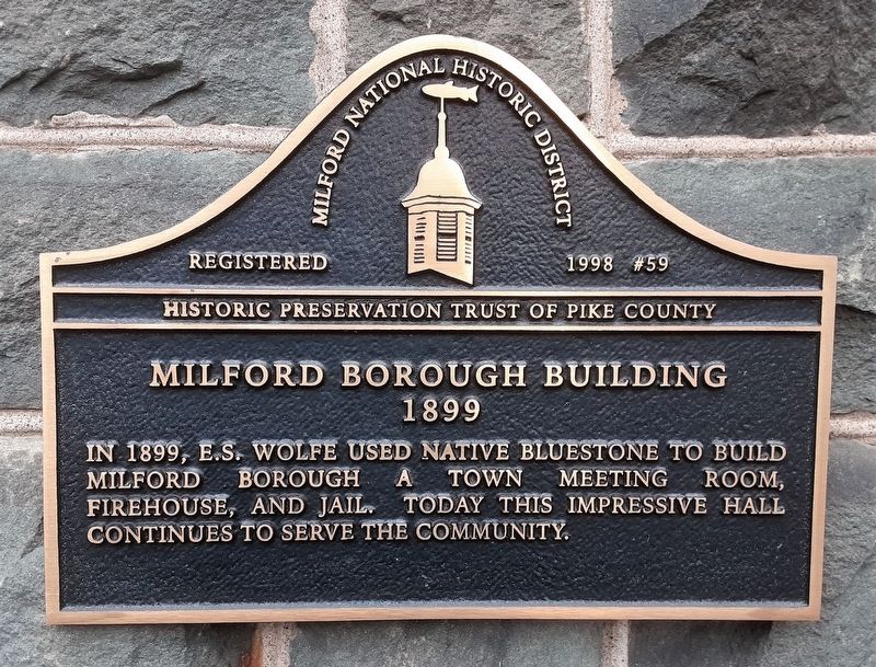 Milford Borough Building Marker image. Click for full size.