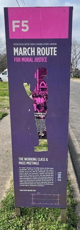 The Working Class & Mass Meetings Marker image. Click for full size.