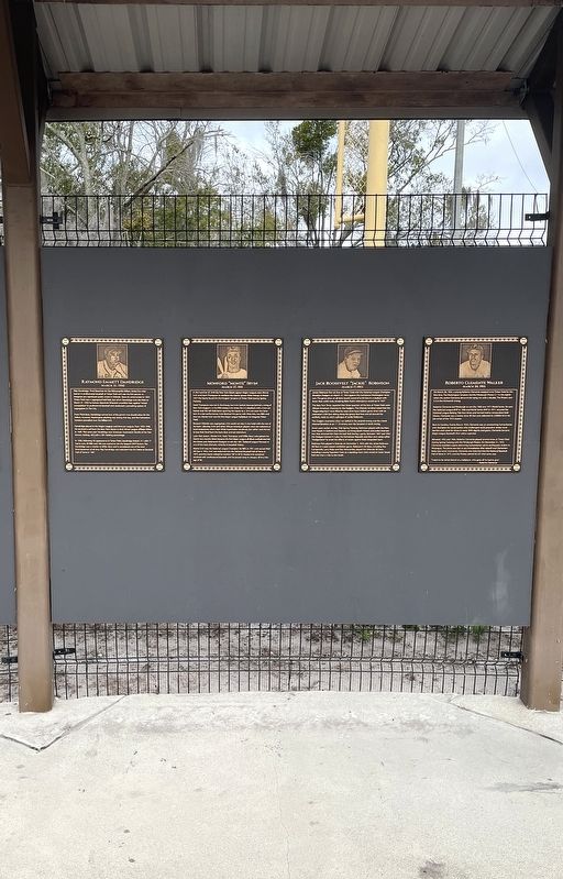 Monford Monte Irvin Marker (second from left in photo) image. Click for full size.