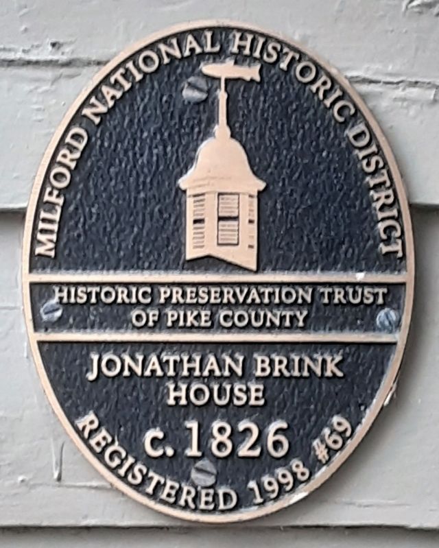 Jonathan Brink House Marker image. Click for full size.