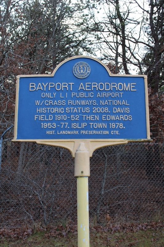 Bayport Aerodrome Marker image. Click for full size.