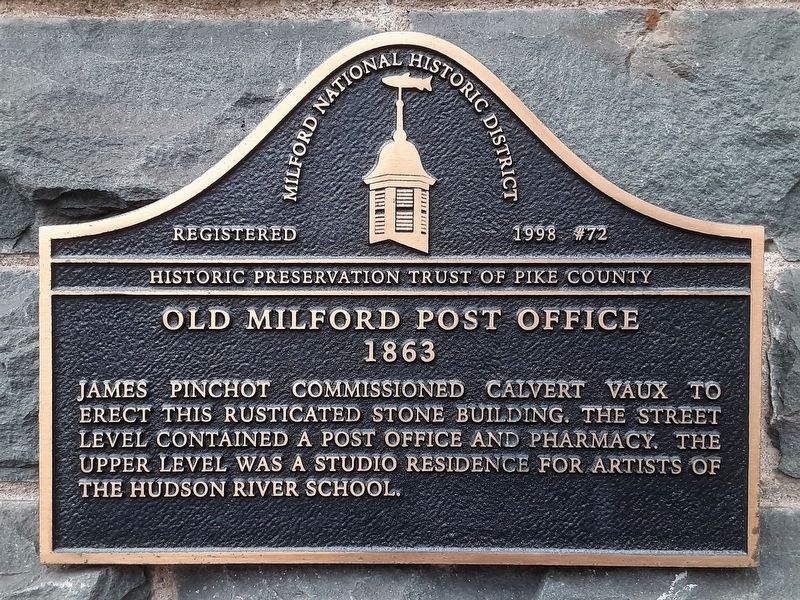 Old Milford Post Office Marker image. Click for full size.