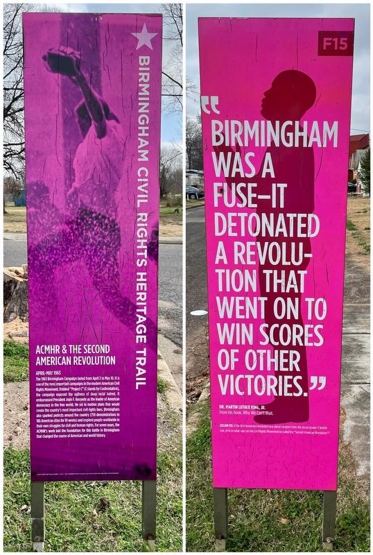 ACMHR & the Second Revolution paired marker. Click for full size. ACMHR & the Second Revolution paired marker image. Click for full size.