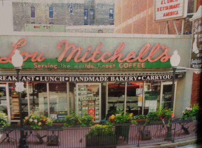 Lou Mitchell's Restaurant & Bakery, Chicago, Illinois Marker image. Click for full size.