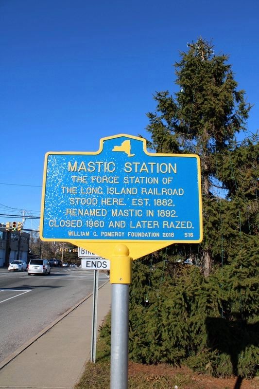 Mastic Station Marker image. Click for full size.