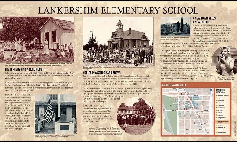 Lankershim Elementary School Marker image. Click for full size.