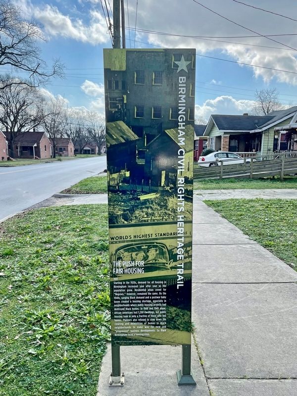 The Push for Fair Housing Marker image. Click for full size.