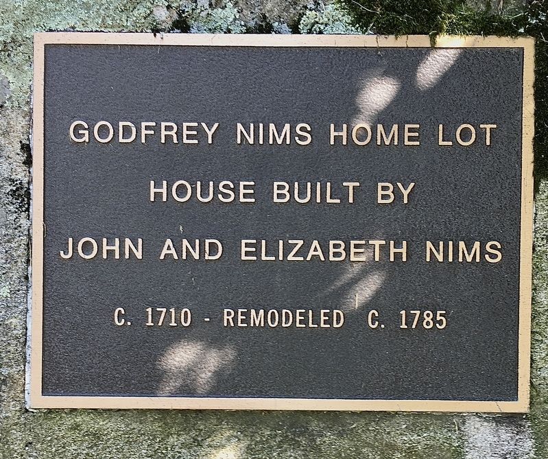 Godfrey Nims Home Lot Marker image. Click for full size.