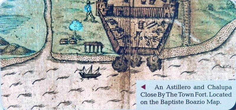 Marker detail: The Baptiste Boazio Map image. Click for full size.