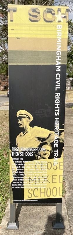 First Neighborhoods, then Schools Marker image. Click for full size.