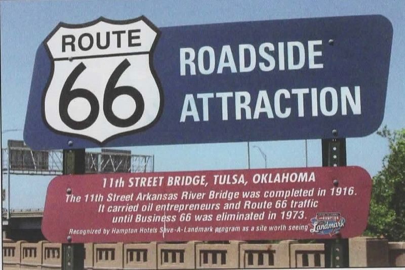 11th Street Bridge, Tulsa, Oklahoma Marker image. Click for full size.
