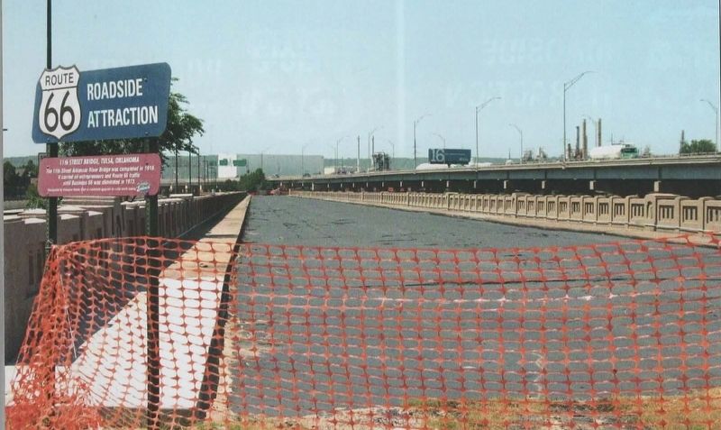 11th Street Bridge, Tulsa, Oklahoma Marker image. Click for full size.