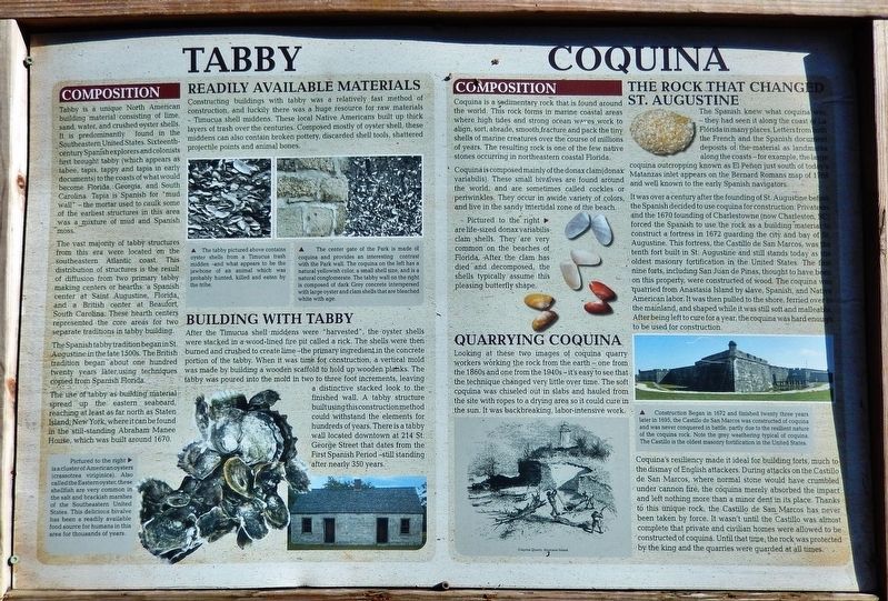 Tabby / Coquina Marker image. Click for full size.
