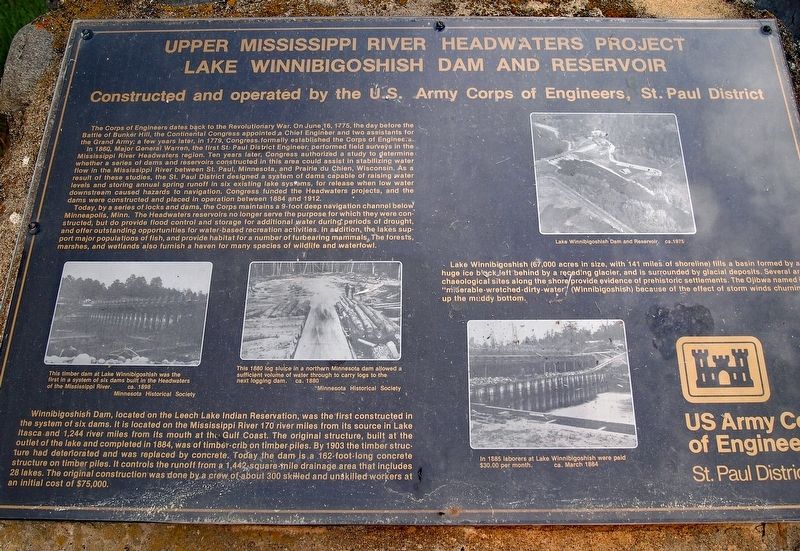 Upper Mississippi River Headwaters Project marker image. Click for full size.