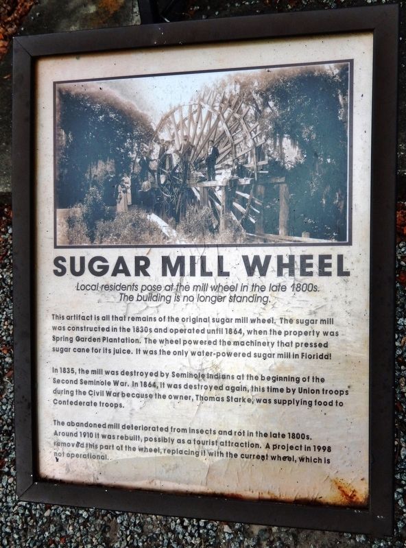 Sugar Mill Wheel Marker image. Click for full size.