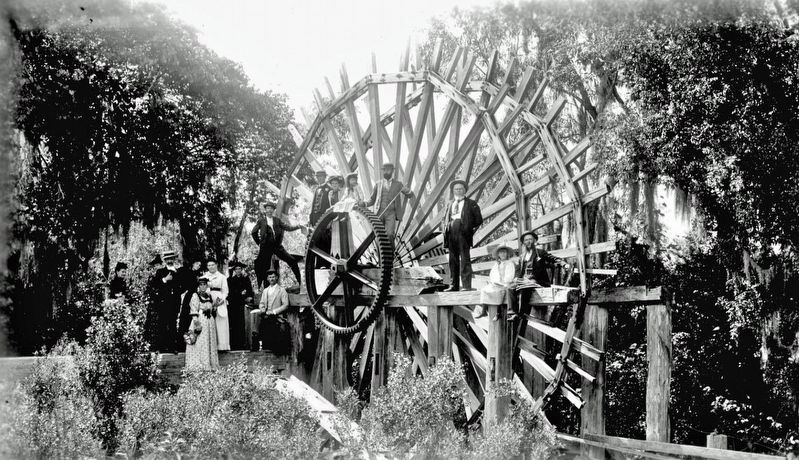 Marker detail: Sugar Mill Wheel image. Click for full size.