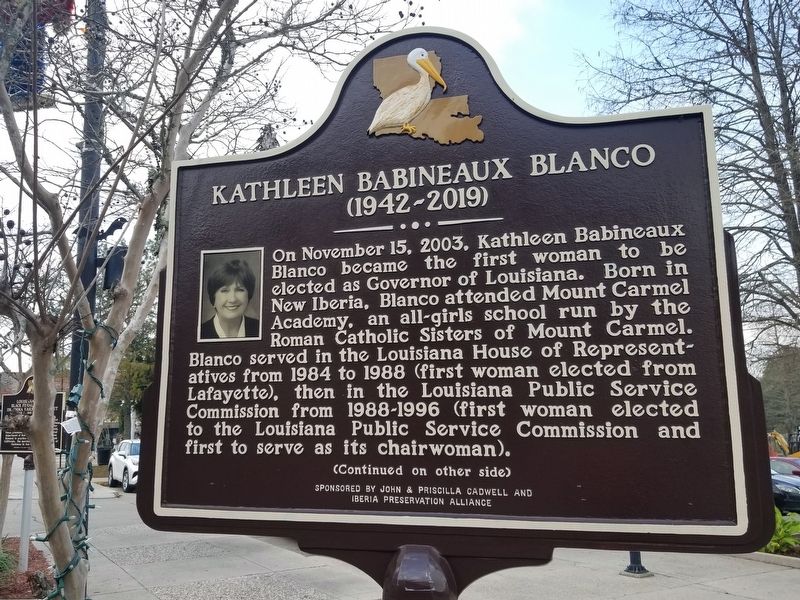Kathleen Babineaux Blanco Marker image. Click for full size.