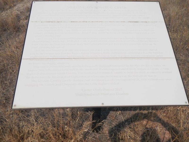 Meeting on Rosebud Creek Marker image. Click for full size.