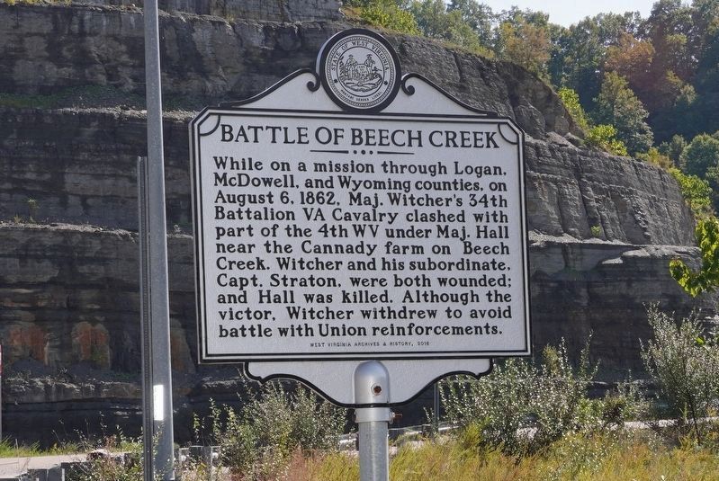 Battle of Beech Creek Marker image. Click for full size.