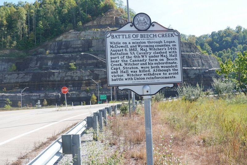 Battle of Beech Creek Marker image. Click for full size.