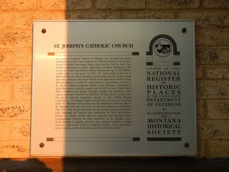 St. Joseph's Catholic Church Marker image. Click for full size.