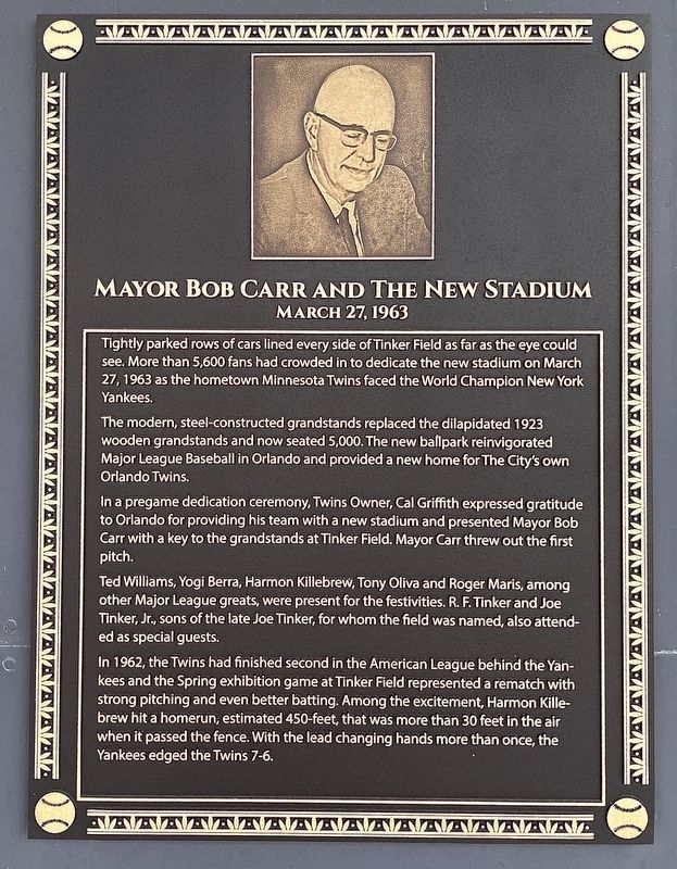 Mayor Bob Carr and The New Stadium Marker image. Click for full size.