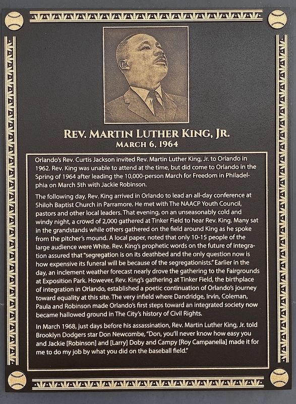 Rev. Martin Luther King, Jr. Marker image. Click for full size.