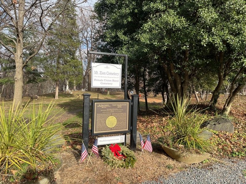 Mt. Zion Cemetery / Female Union Band Society Cemetery Marker image. Click for full size.