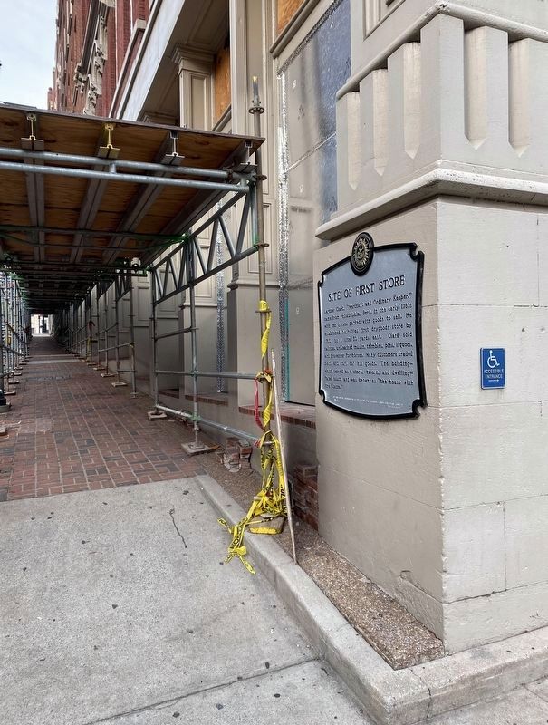 Site of First Store Marker image. Click for full size.
