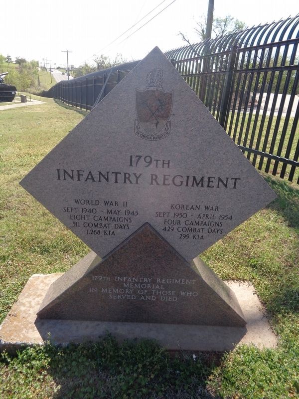 179th Infantry Regiment Marker image. Click for full size.