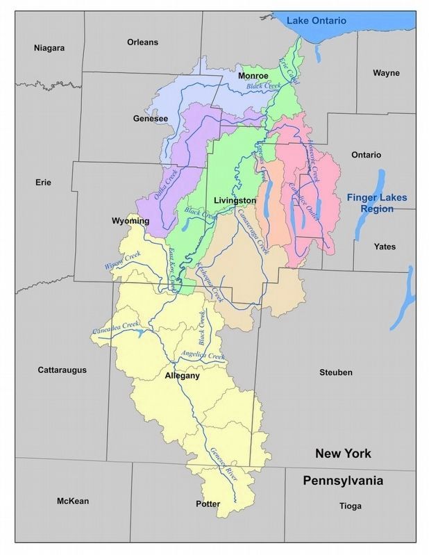 Genesee River Basin Watershed image. Click for more information.