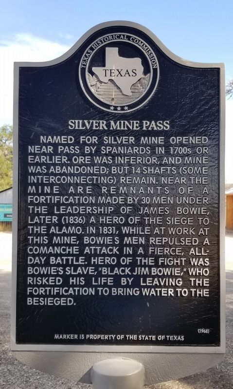 Silver Mine Pass Marker. Click for full size. Silver Mine Pass Marker image. Click for full size.