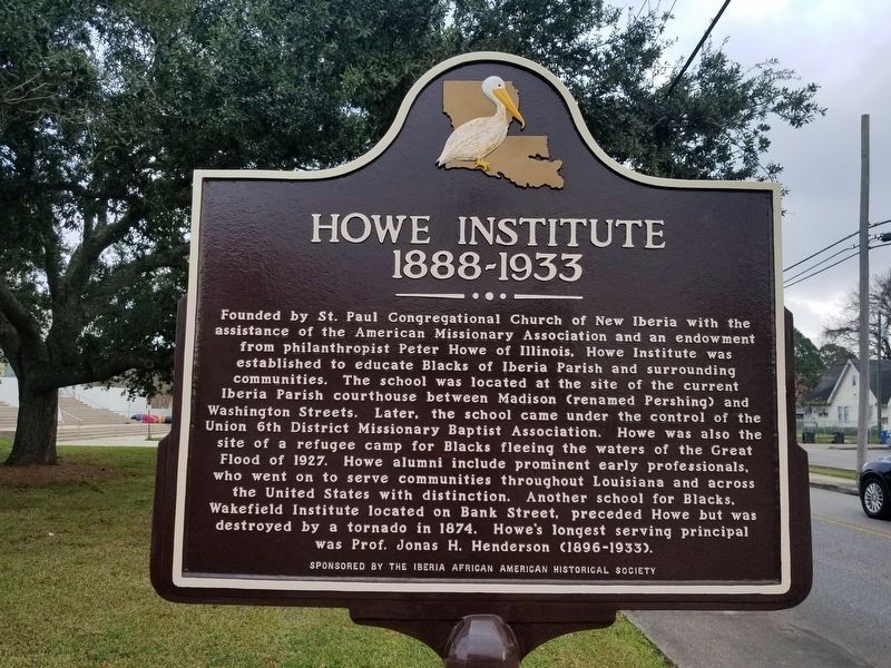 Howe Institute Marker image. Click for full size.