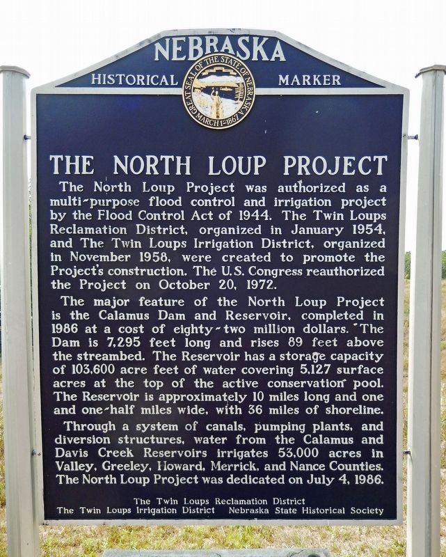 The North Loup Project Marker image. Click for full size.