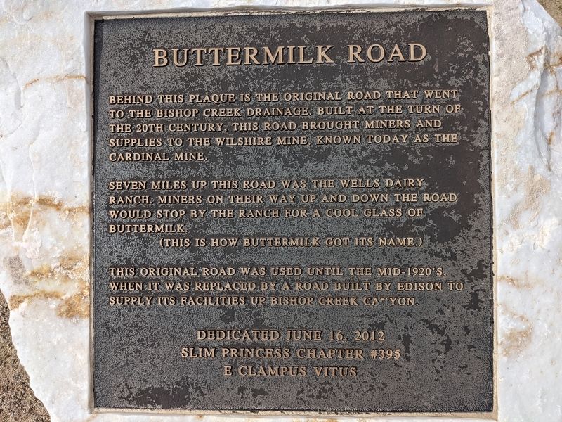 Buttermilk Road Marker image. Click for full size.