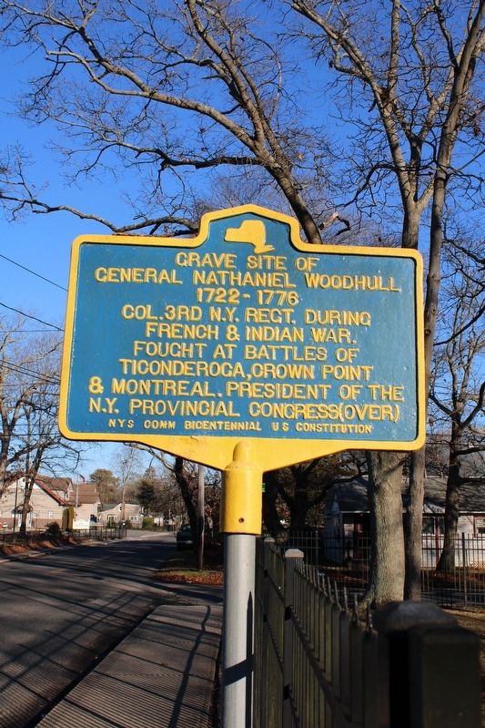 Grave Site of General Nathaniel Woodhull Marker image. Click for full size.