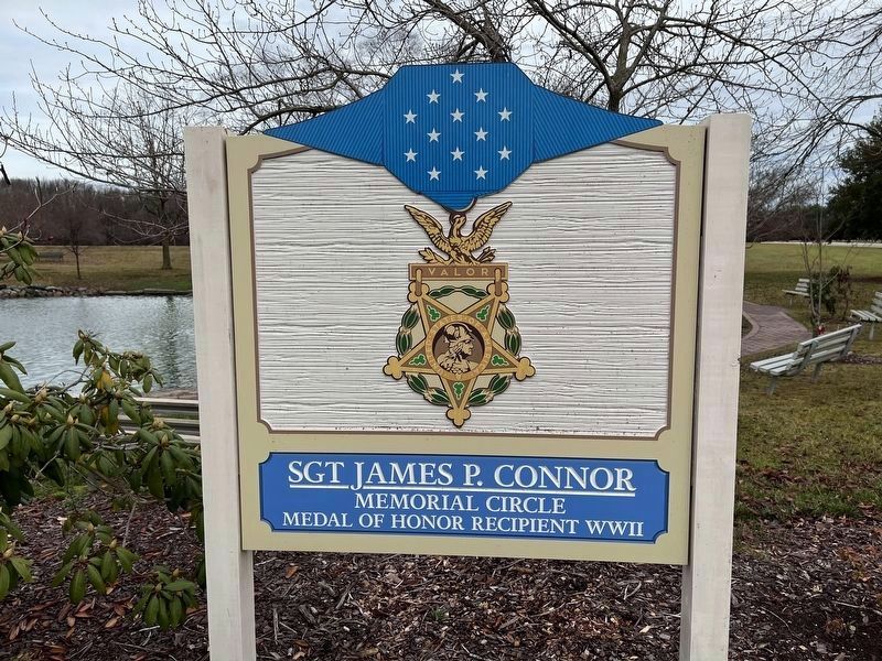 Sgt. James P. Connor Memorial Circle Marker image. Click for full size.