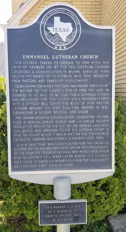 Emmanuel Lutheran Church Marker image. Click for full size.