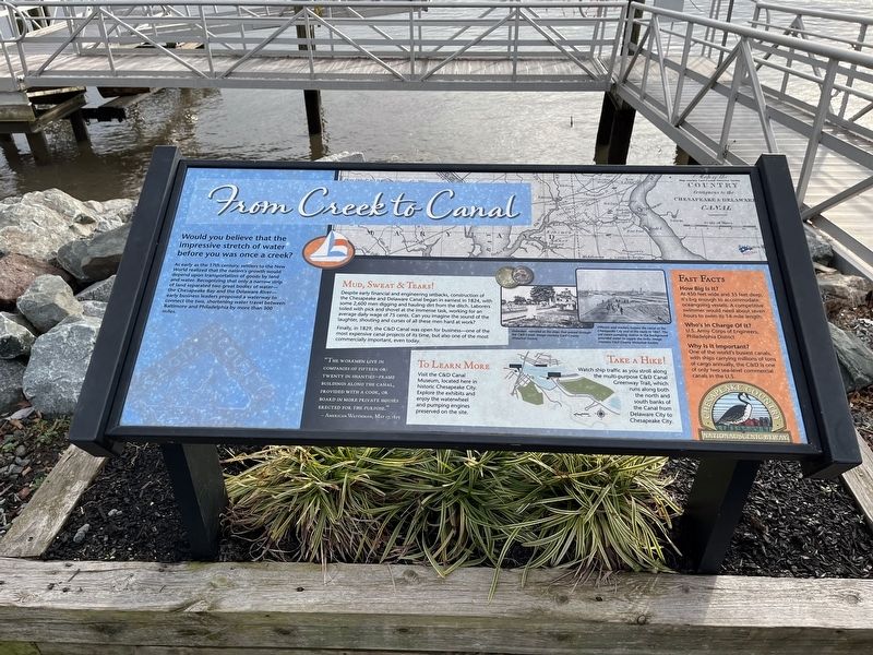 From Creek to Canal Marker. Click for full size. From Creek to Canal Marker image. Click for full size.