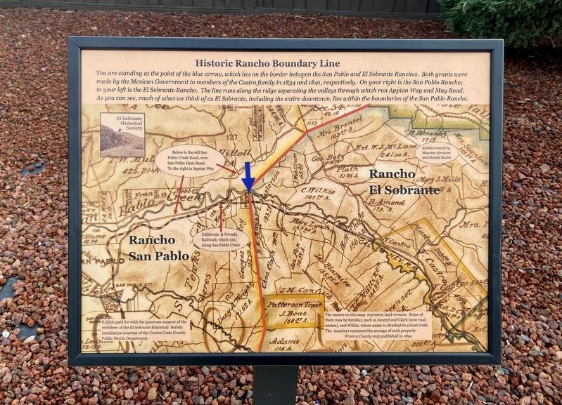 Historic Rancho Boundary Line Marker image. Click for full size.