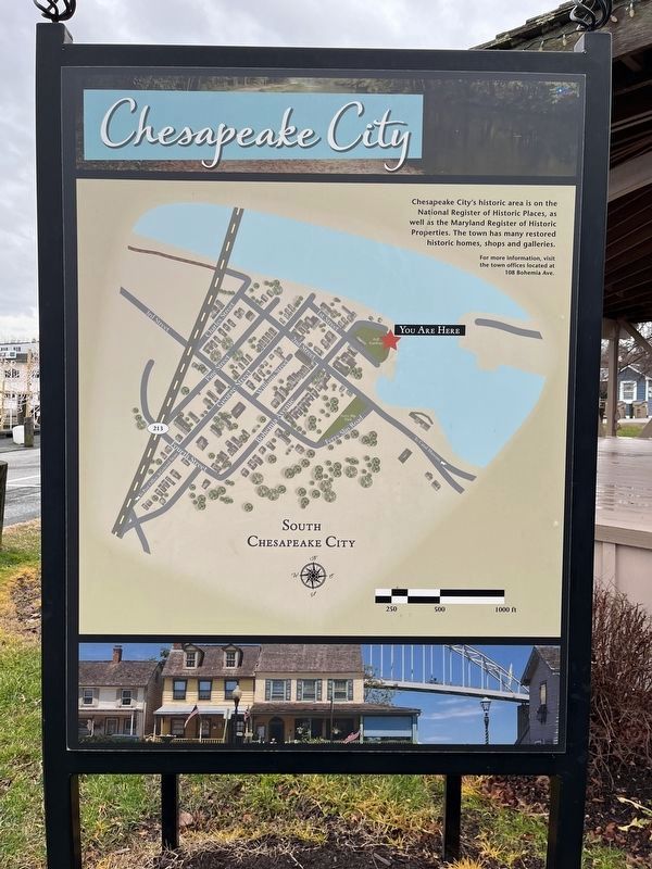 Chesapeake City side of the marker image. Click for full size.