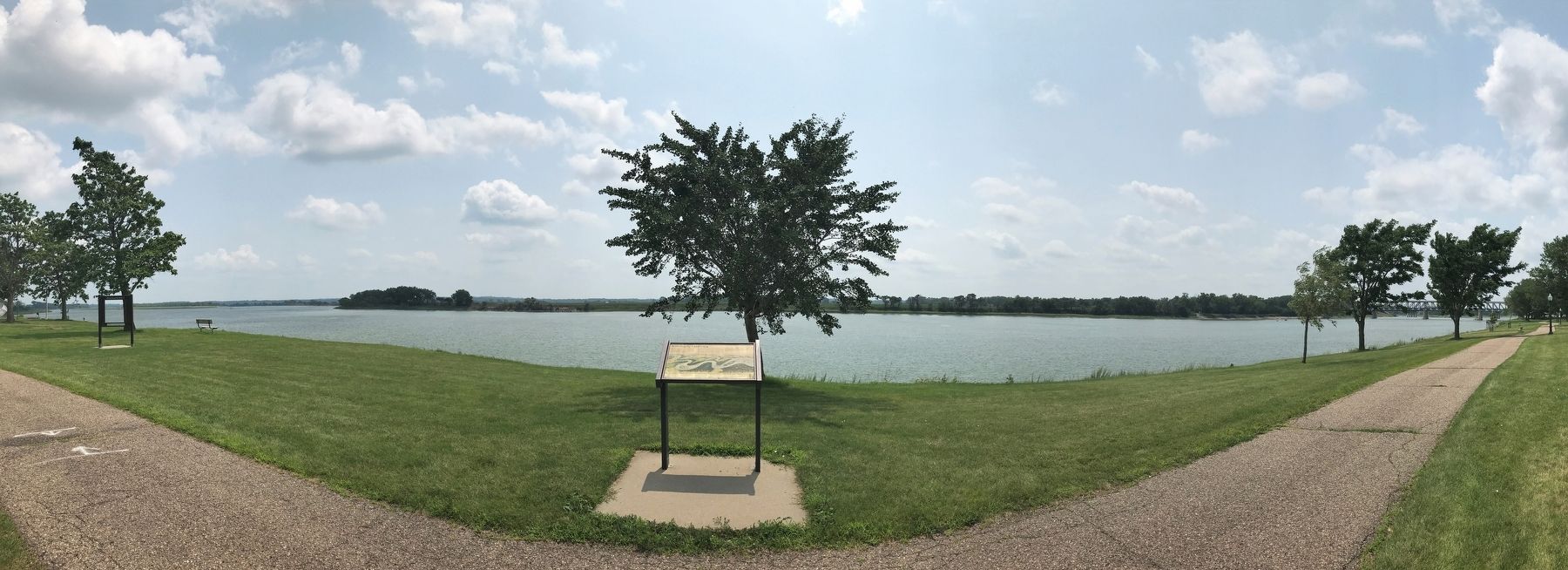 Panoramic View of Missouri River from Marker image. Click for full size.