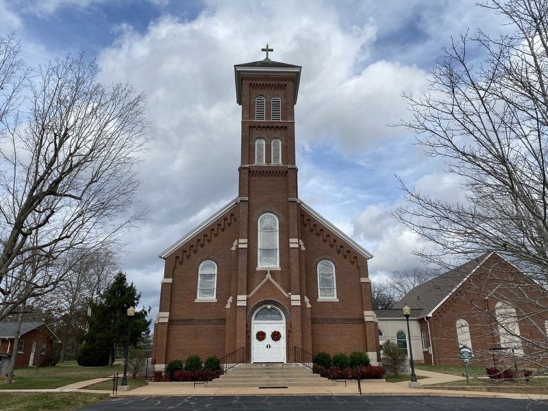 Sacred Heart Church Marker. Click for full size. Sacred Heart Church Marker image. Click for full size.