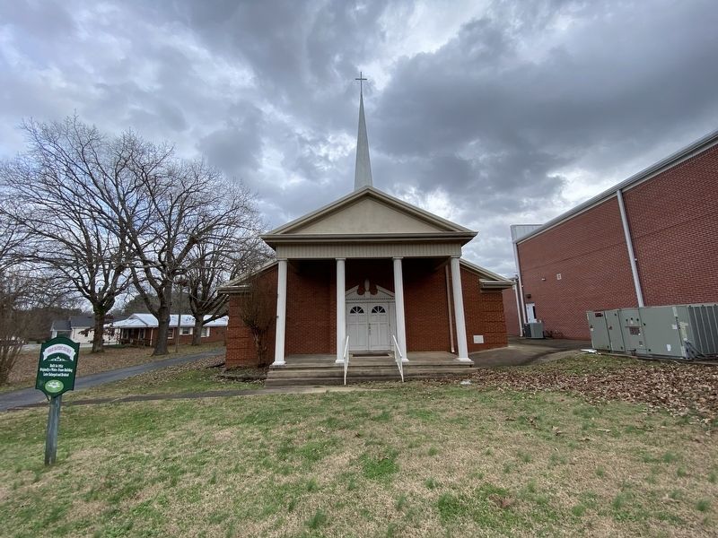 First Baptist Church Marker image. Click for full size.