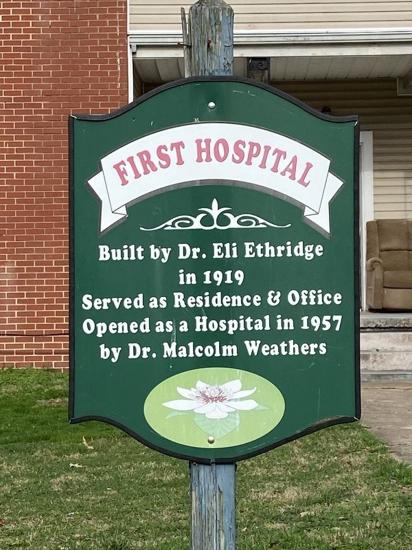 First Hospital Marker image. Click for full size.