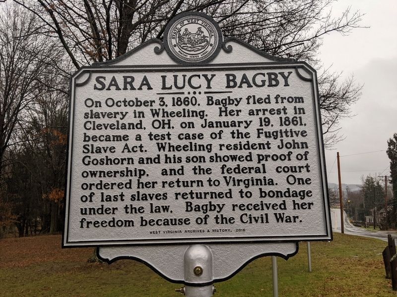 Sara Lucy Bagby Marker. Click for full size. Sara Lucy Bagby Marker image. Click for full size.