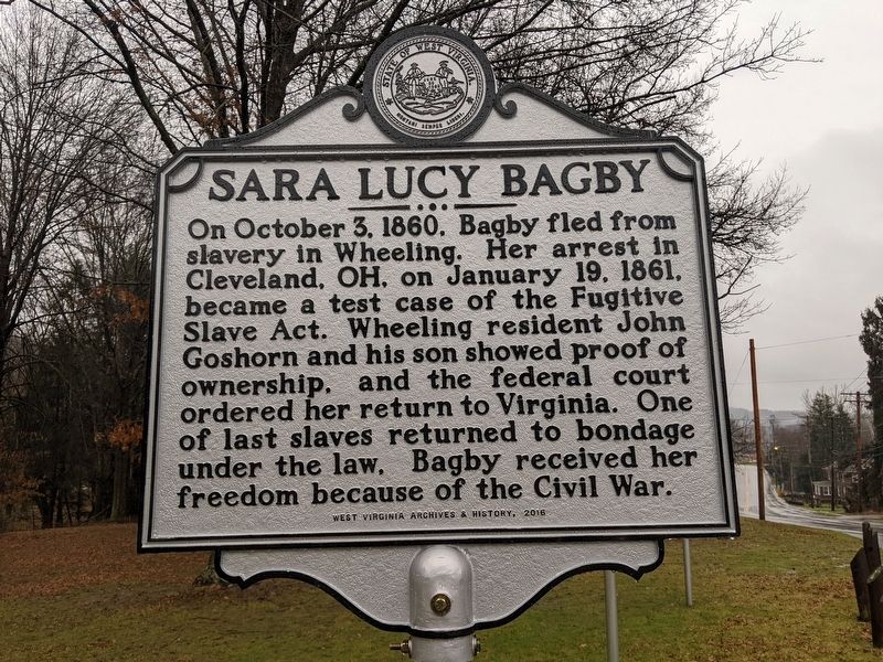 Sara Lucy Bagby Marker image. Click for full size.