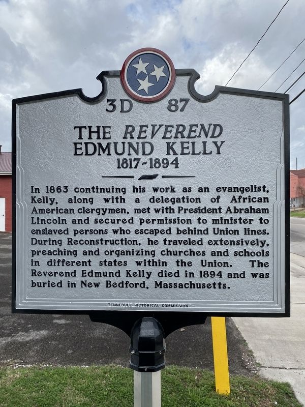 The Reverend Edmund Kelly Marker image. Click for full size.